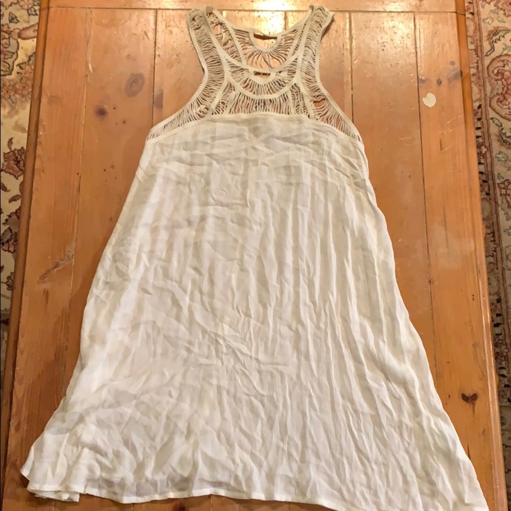 Hollister white sundress/coverup